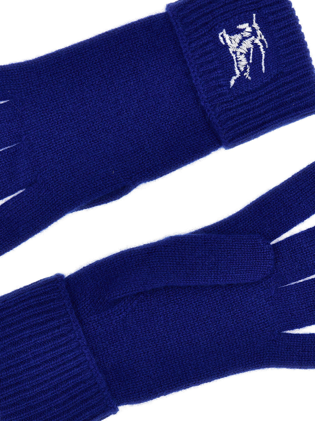 Equestrian Knight Design Gloves Blue