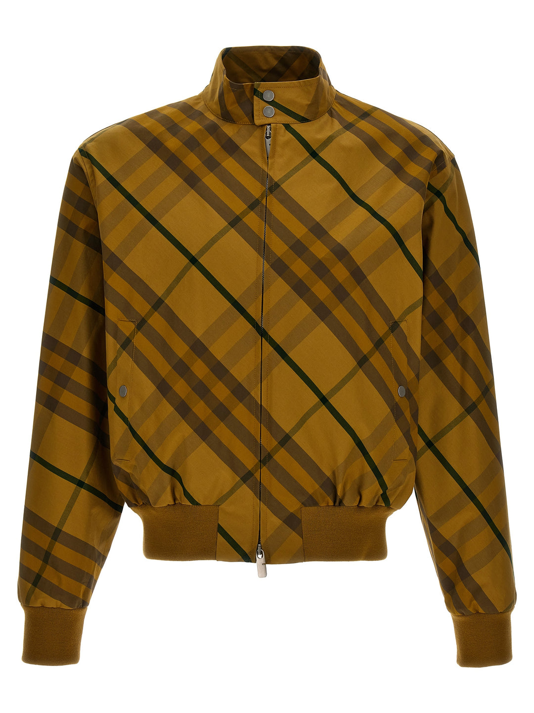 Burberry Check Print Jacket Puffer Jackets - Yellow | 9796cc3c396bb1ea24ed62a8e27f6f87daea2c4f
