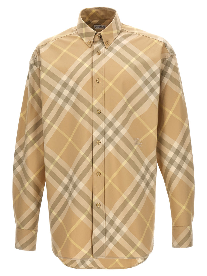 Burberry Check Shirt Shirt and Blouse - Beige | d9a7378413fbad253da78dd041517d136259ef49