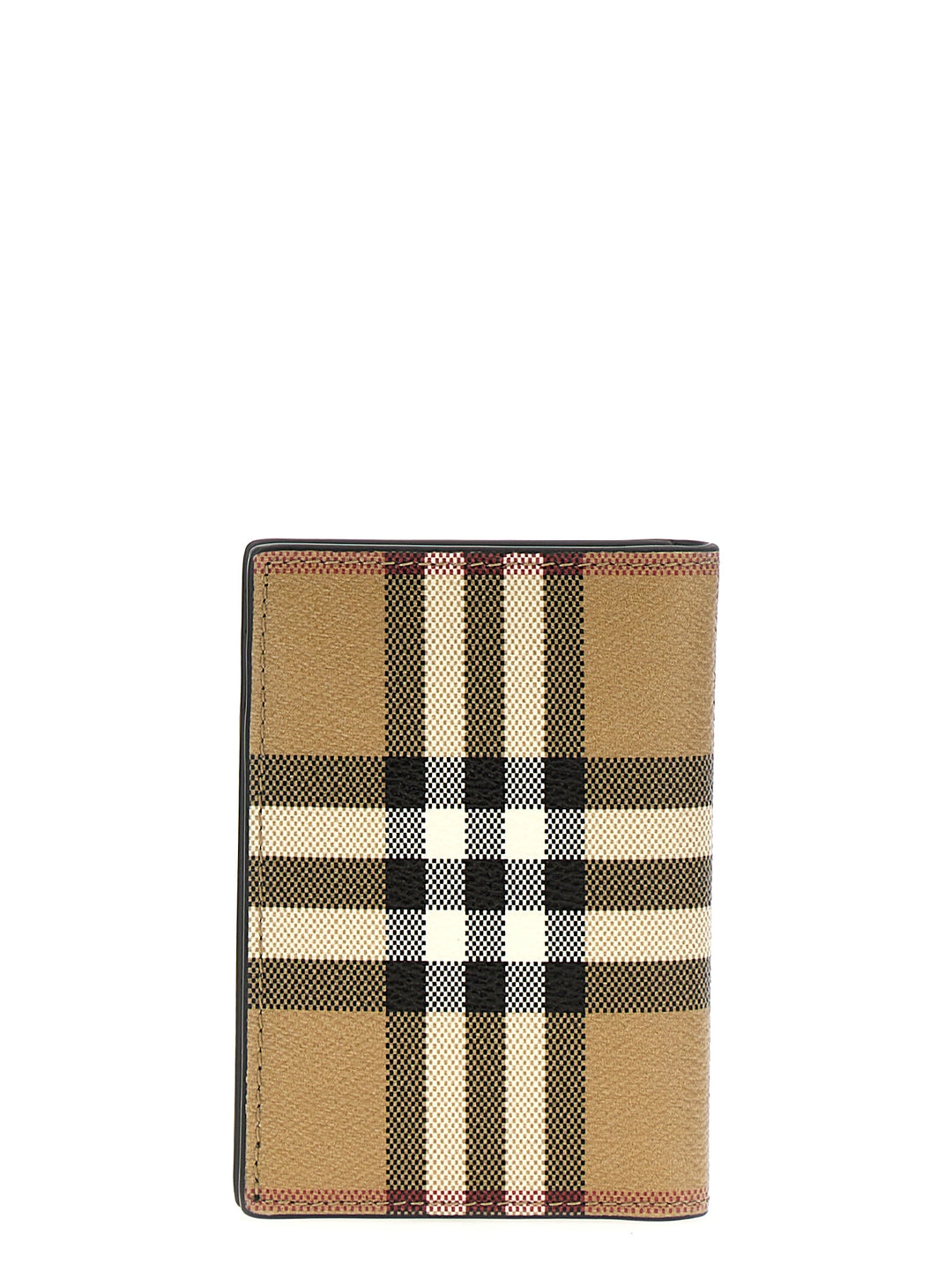 Check Card Holder Wallets, Card Holders Beige