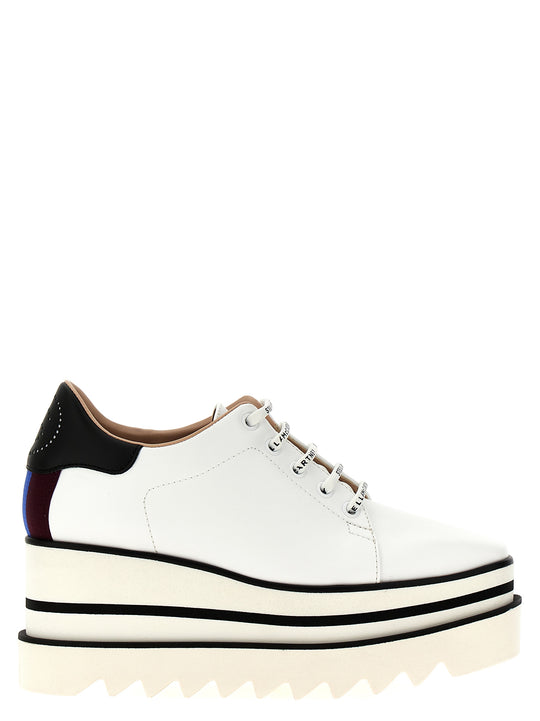 Sneak-Elyse Wedges White/Black