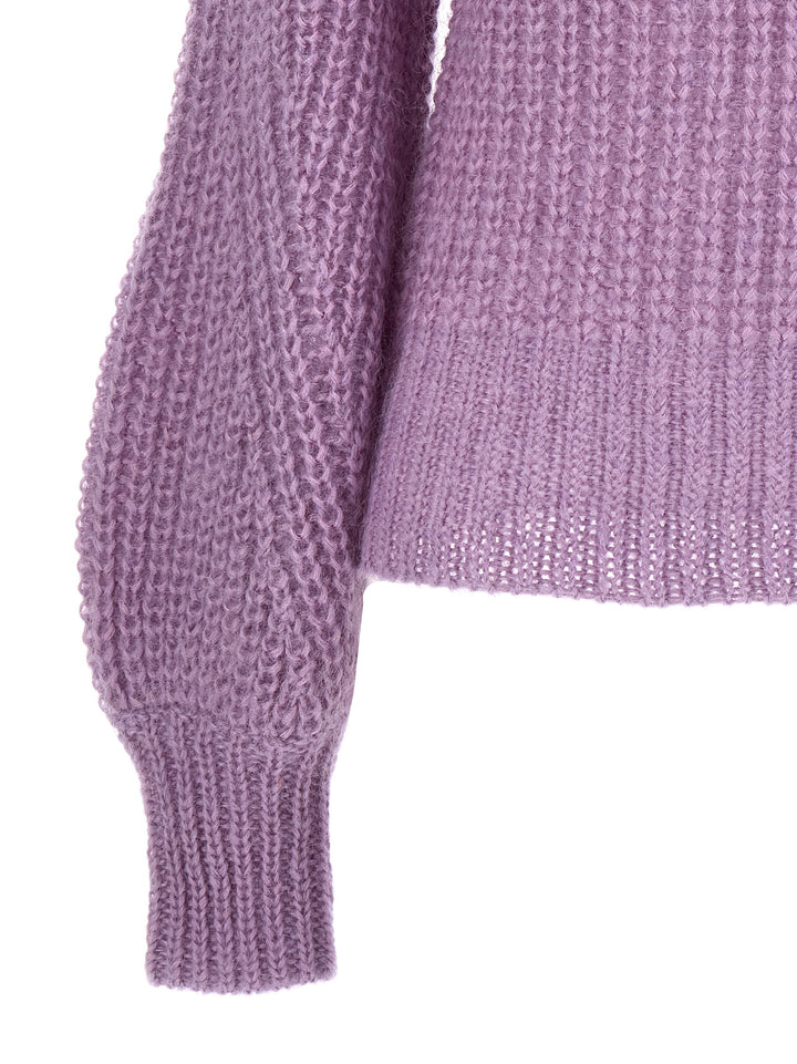 Mohair Blend Sweater Sweater, Cardigans Purple