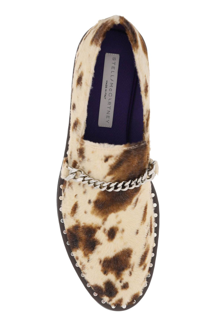 Falabella Loafers In Appaloosa Printed Velvet - Stella Mc Cartney - Women