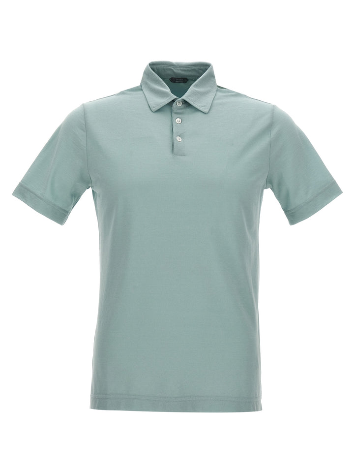 Ice Cotton  Shirt Polo Light Blue