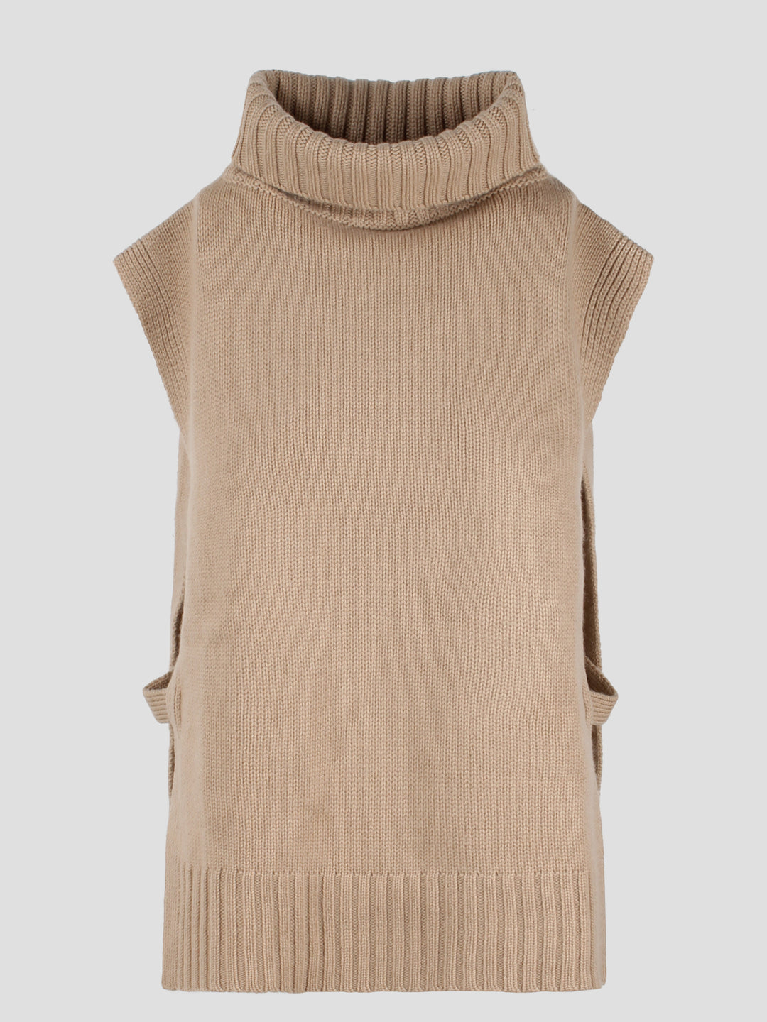 Poncho turtleneck sweater