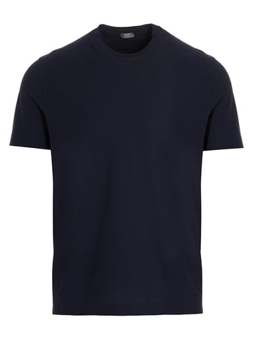 Shop Zanone Ice Cotton T-shirt Blue