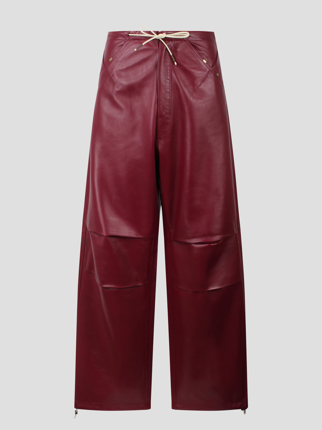 Daisy plonge nappa leather military trousers