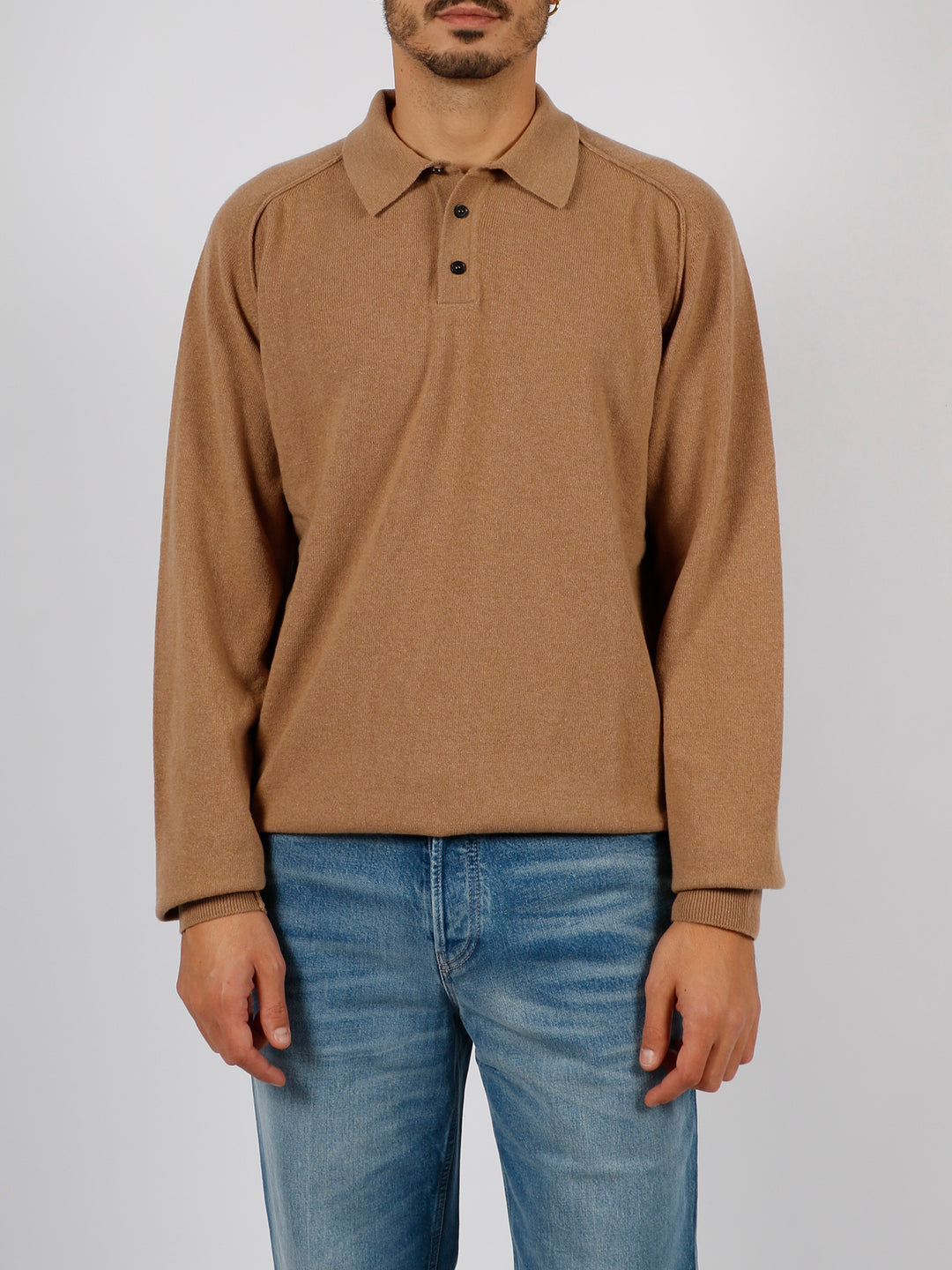 Superfine wool polo