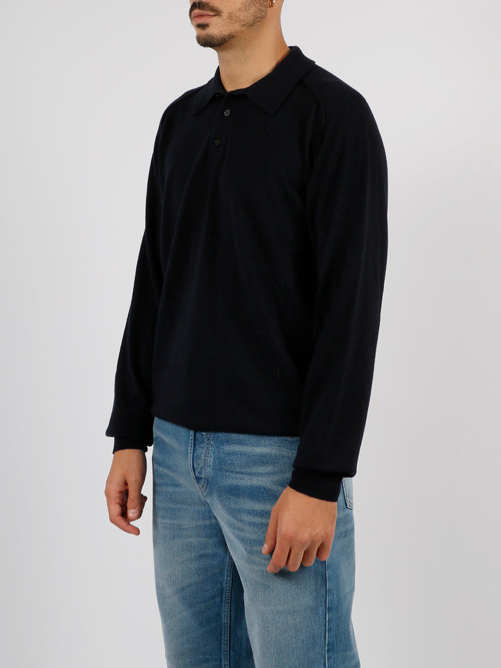 Superfine wool polo