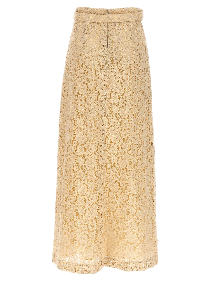 Sensory Lace Skirts Beige