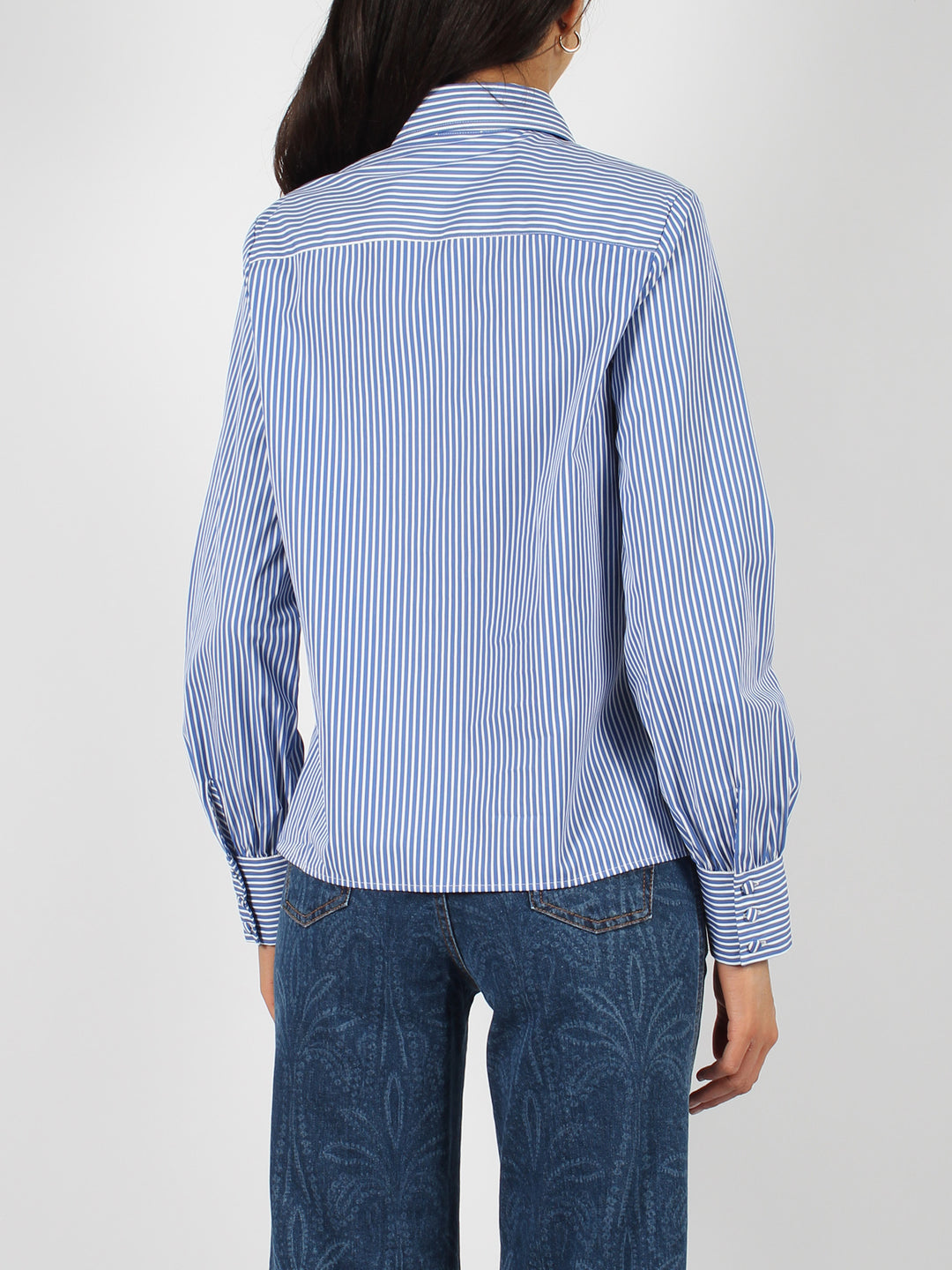 Etro logo striped shirt