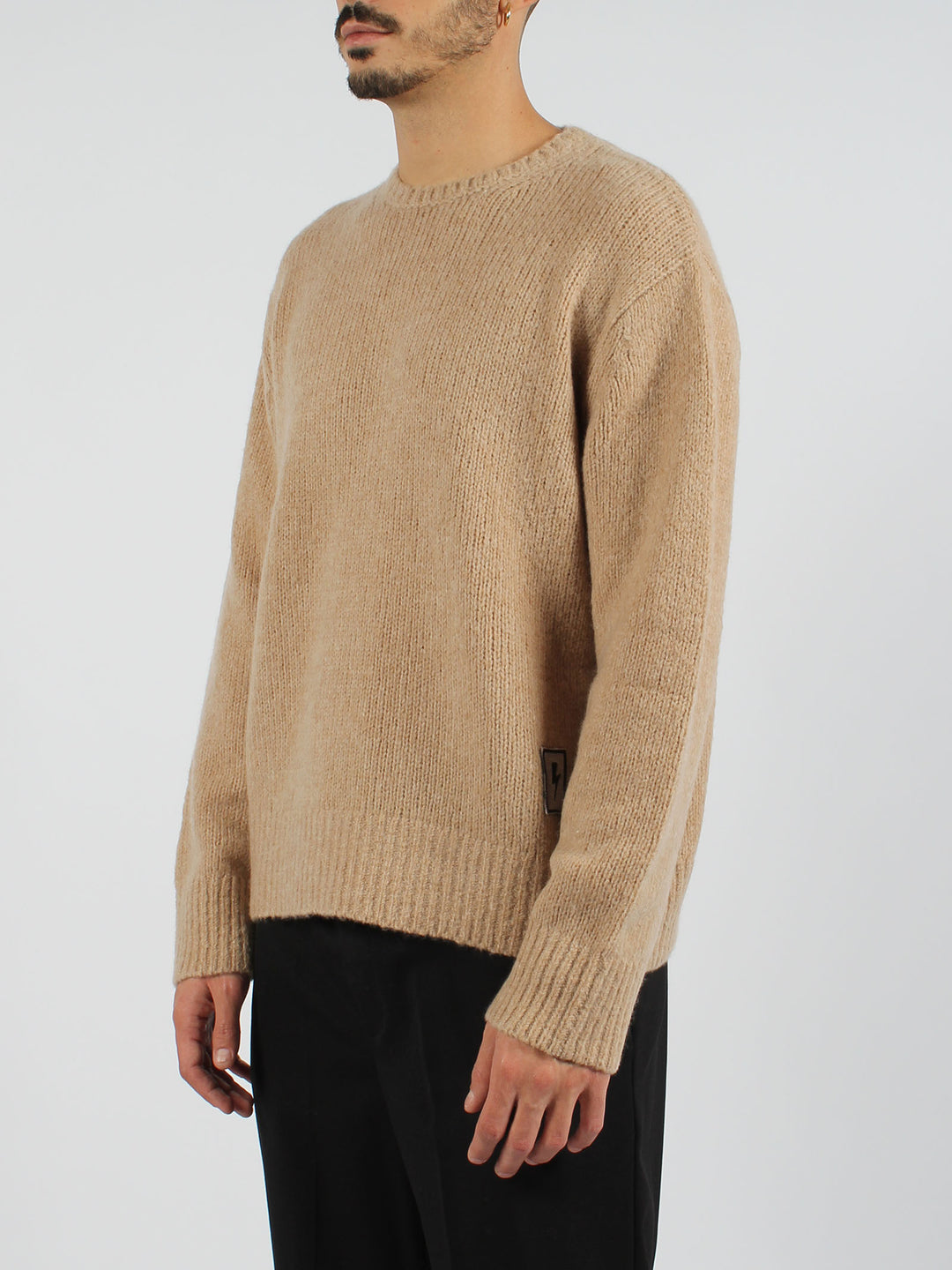 Thunderbolt patch sweater