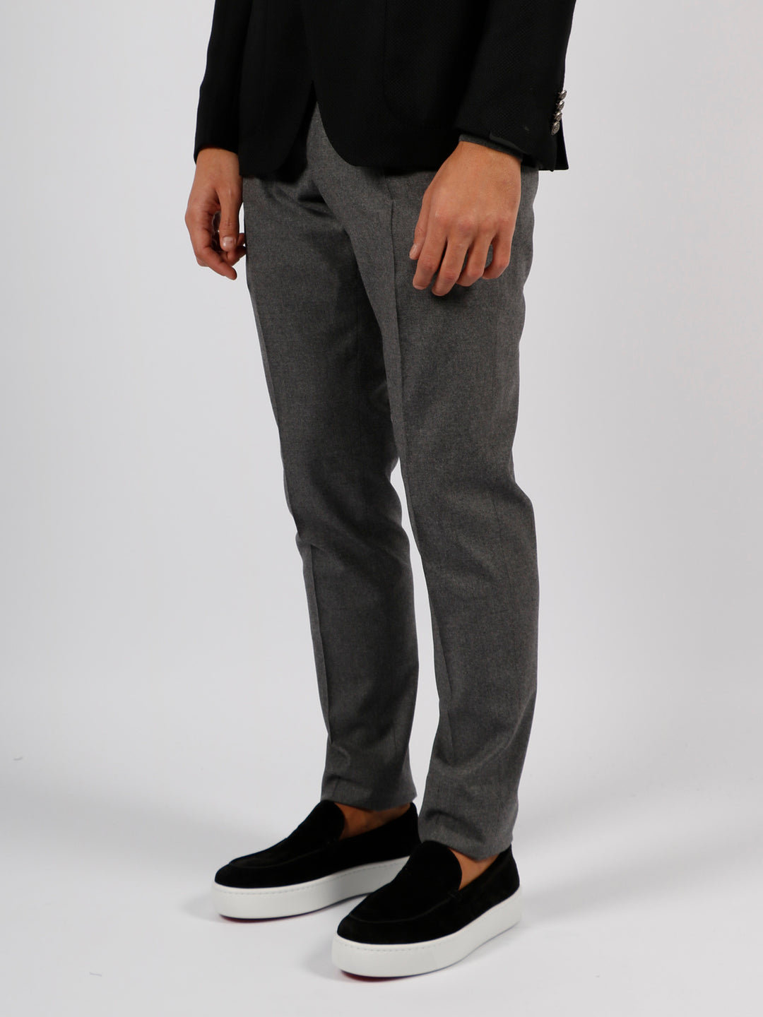 Wool stretch tailored trousers