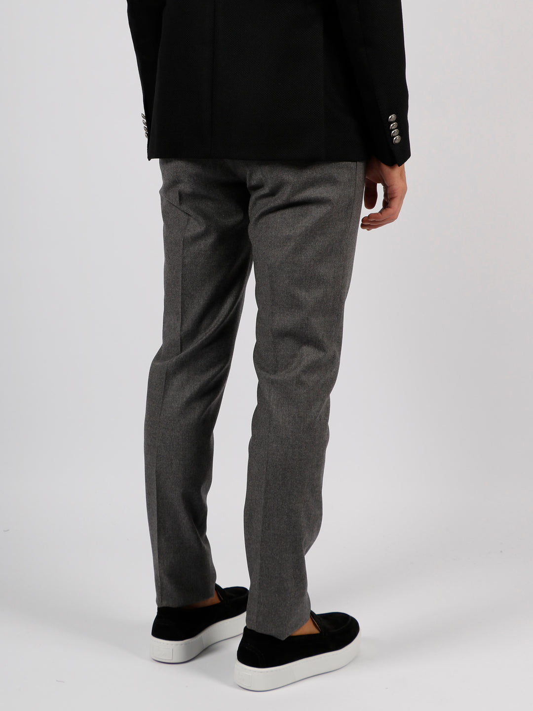 Wool stretch tailored trousers