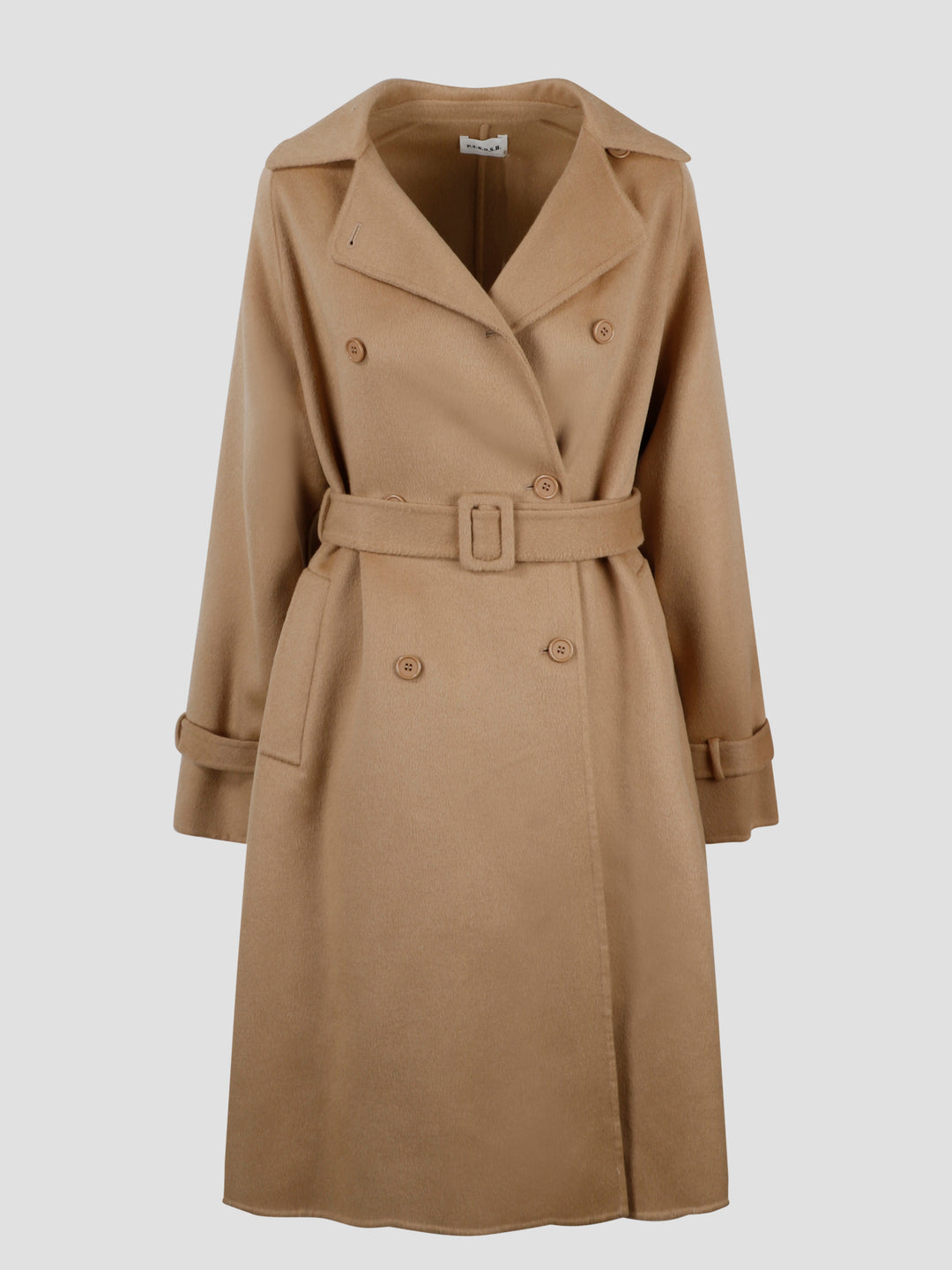 Double breasted wool coat