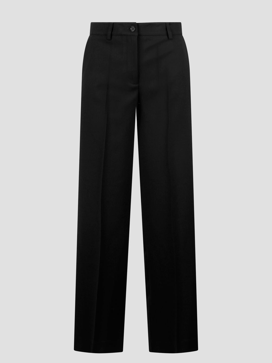 Twill wide tailored trousers