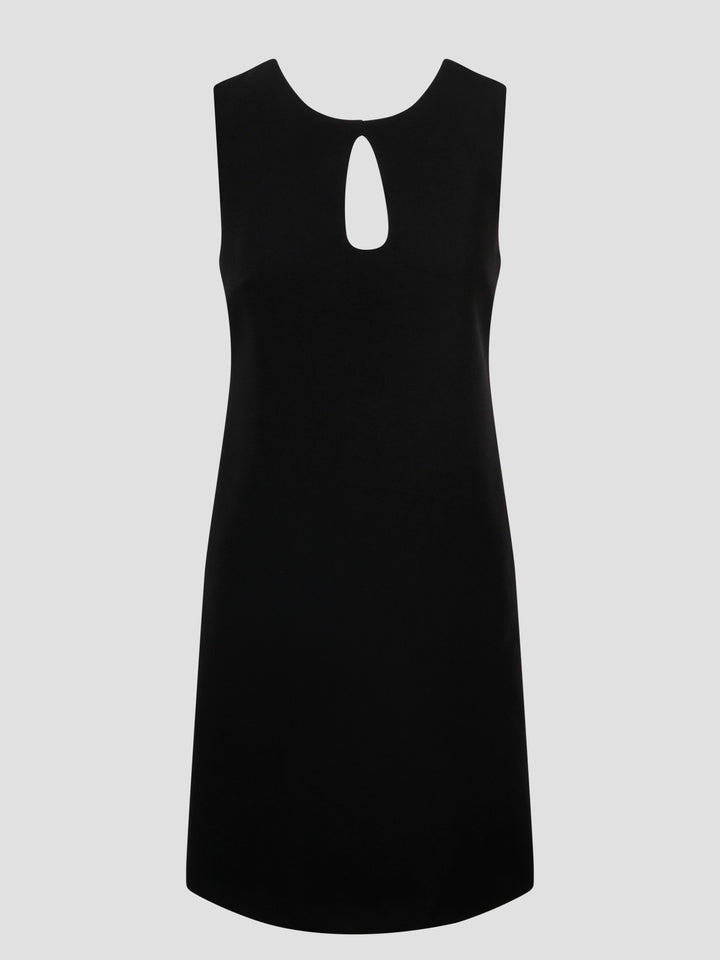 Stretch crepe sheath dress