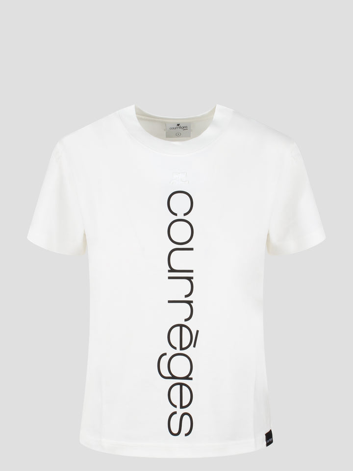 Cotton T-shirt with logo print