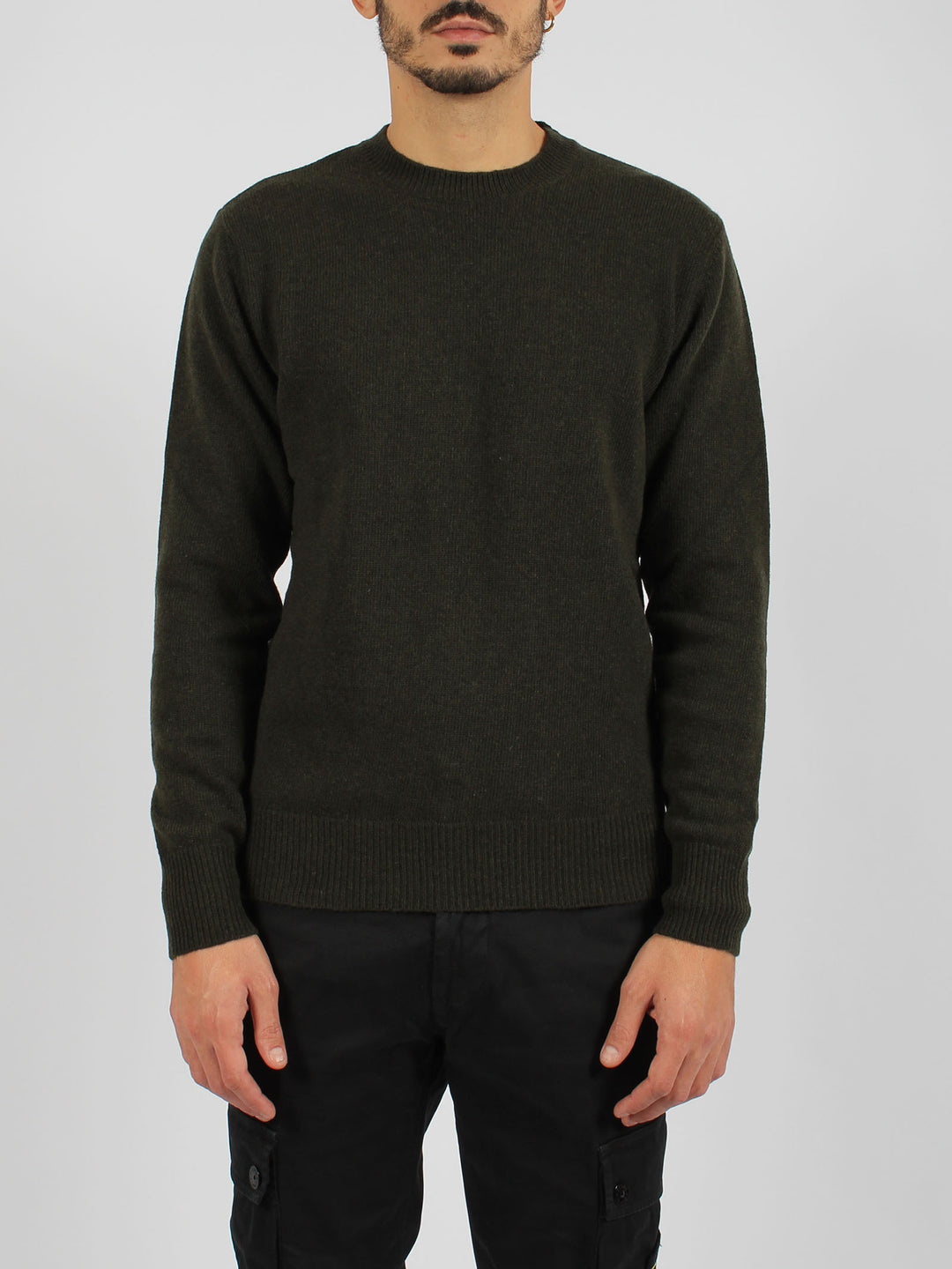 Wool crewneck sweater