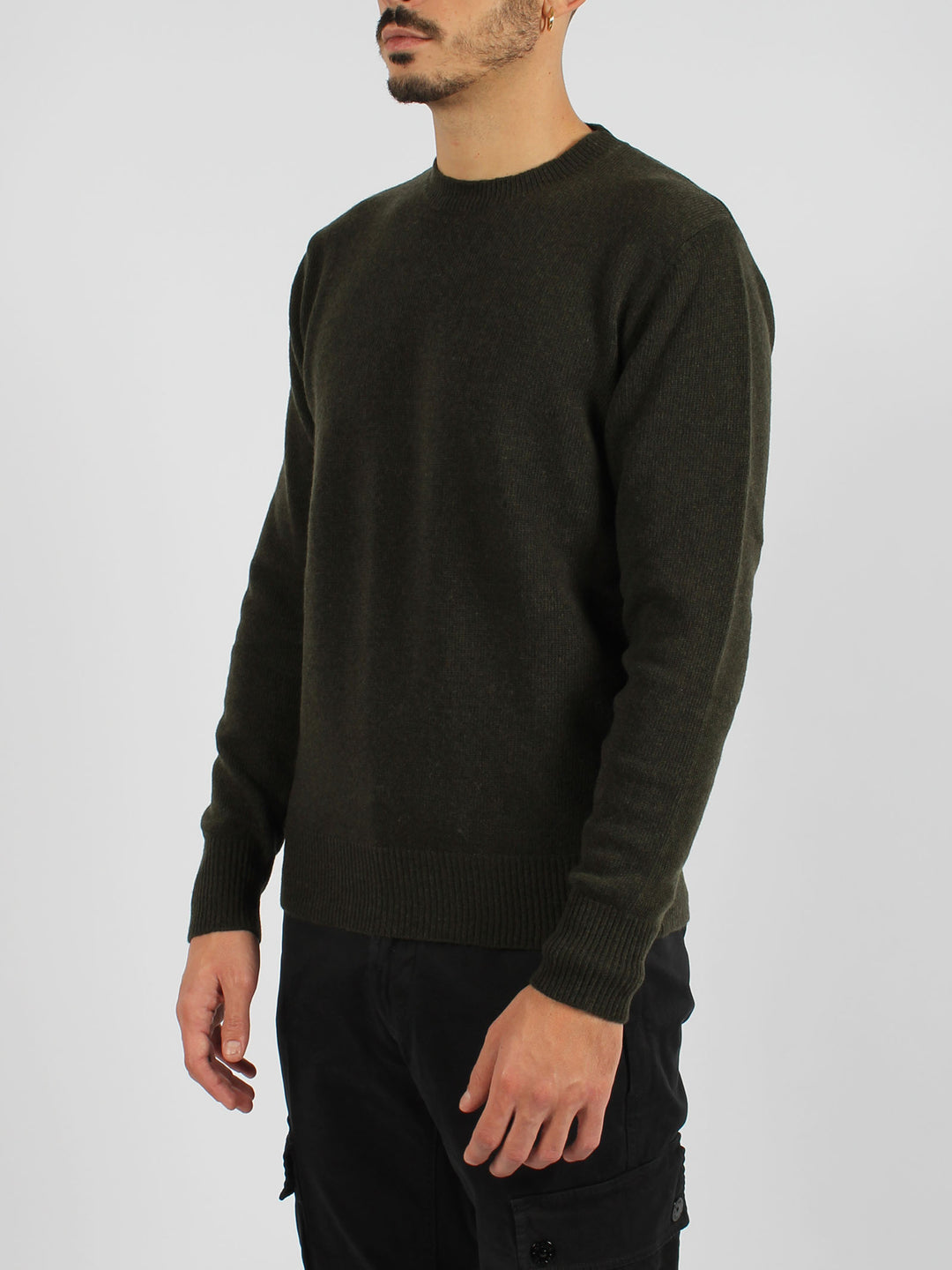 Wool crewneck sweater