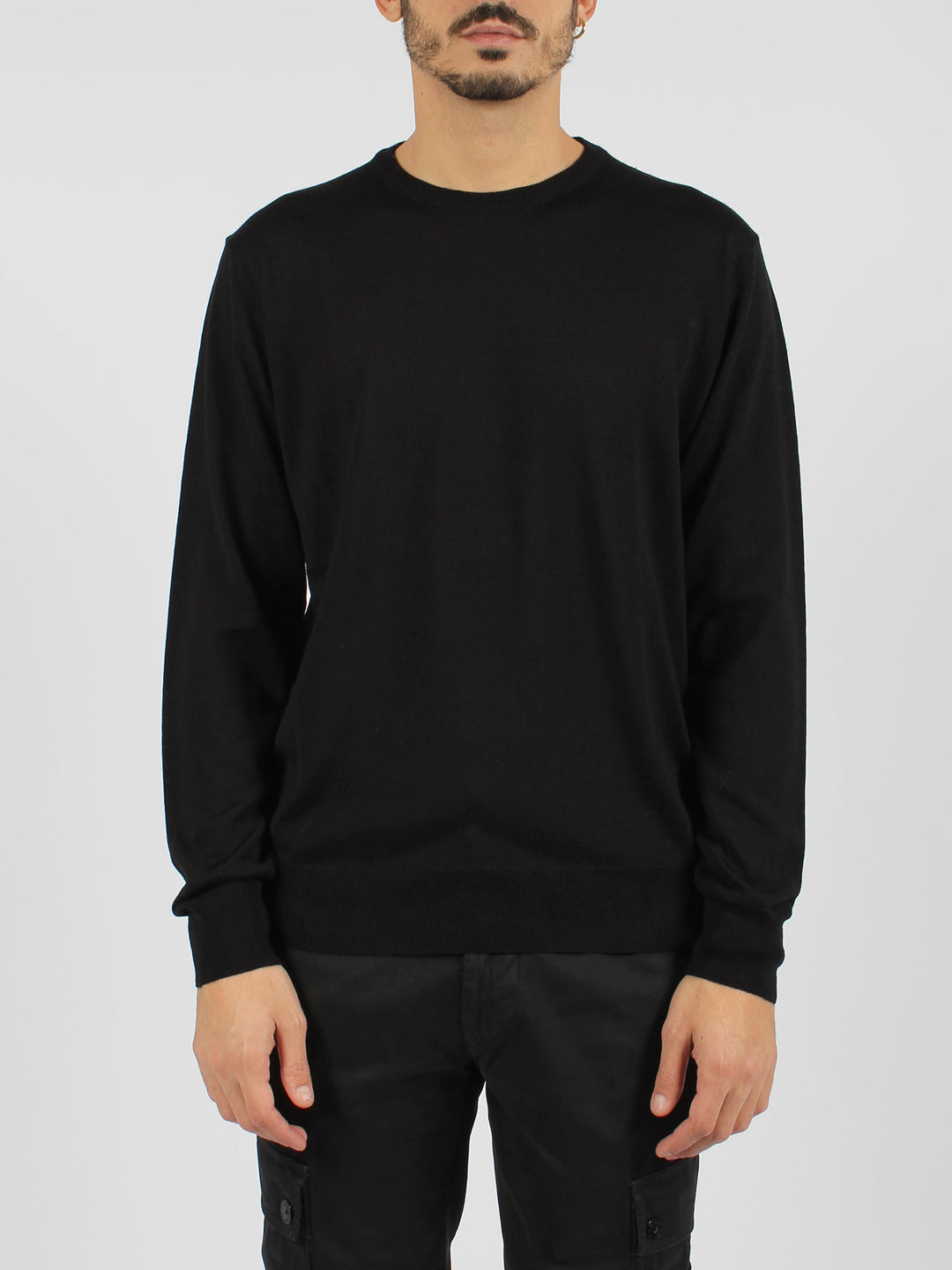 Wool blend crewneck sweater