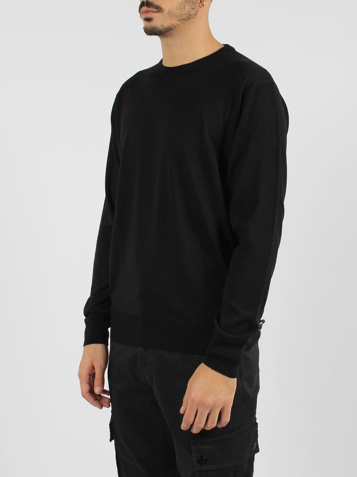 Wool blend crewneck sweater