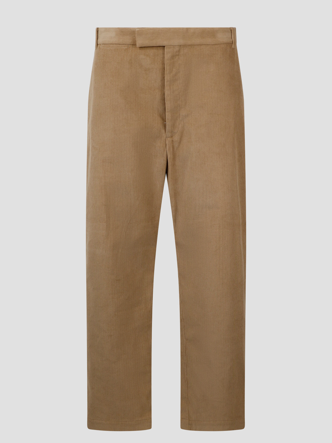 Corduroy uncostructed straight trouser