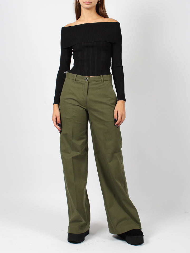 Nadia palazzo chino trousers