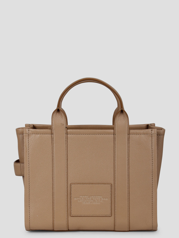 The leather medium tote bag