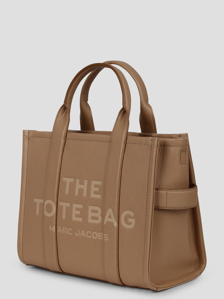 The leather medium tote bag