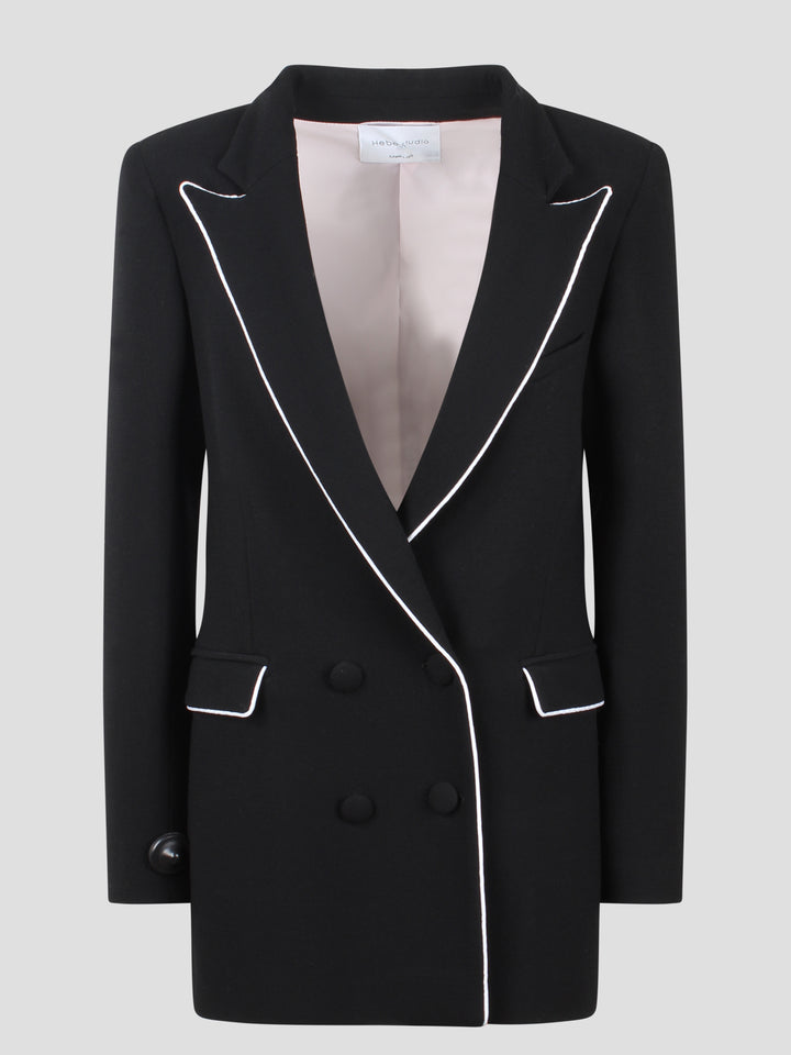 Crepe wool blazer