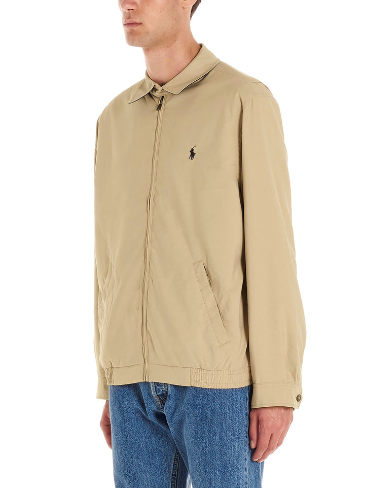 Logo Jacket Casual Jackets, Parka Beige