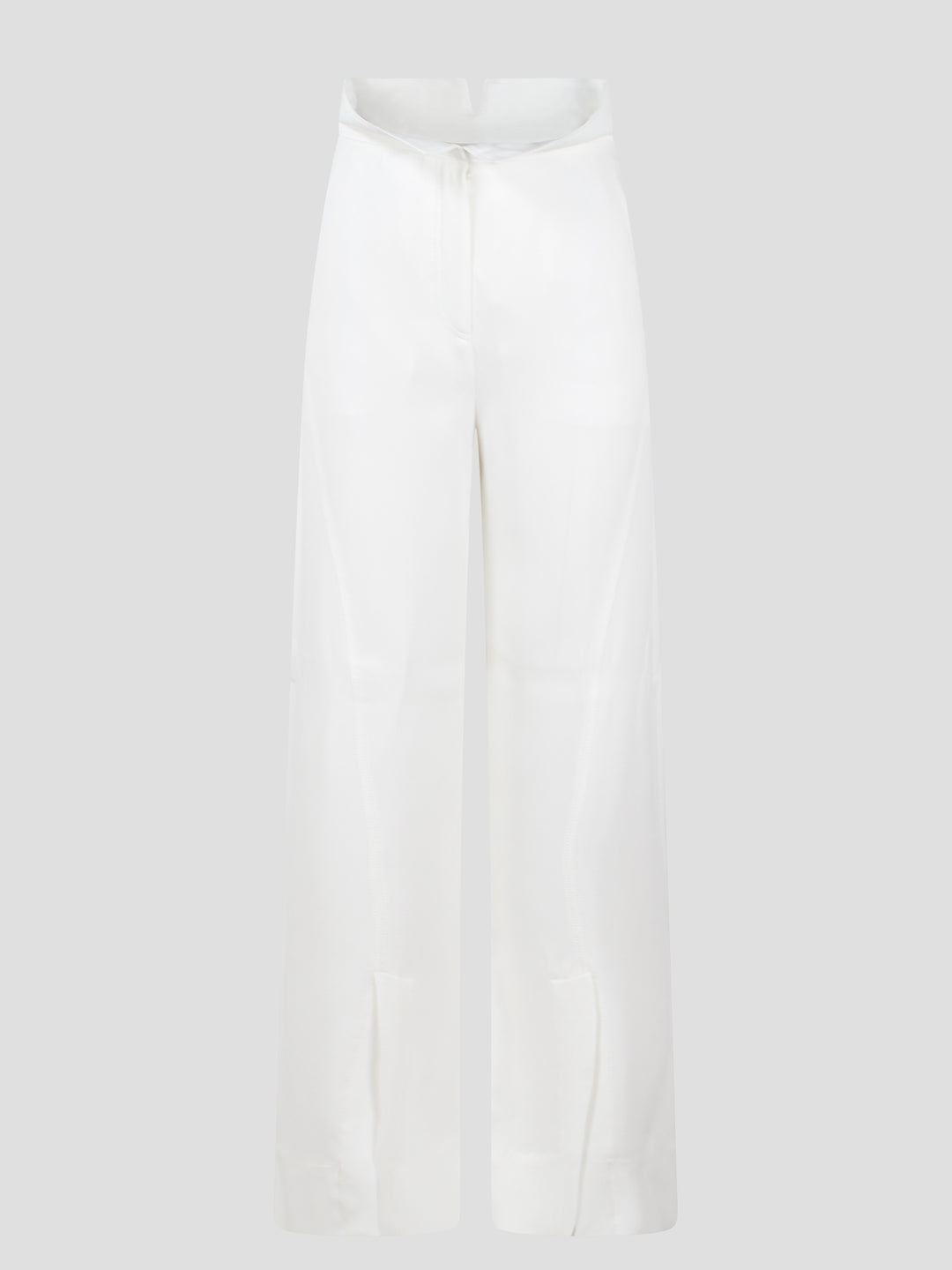 Crepe satin palazzo trousers