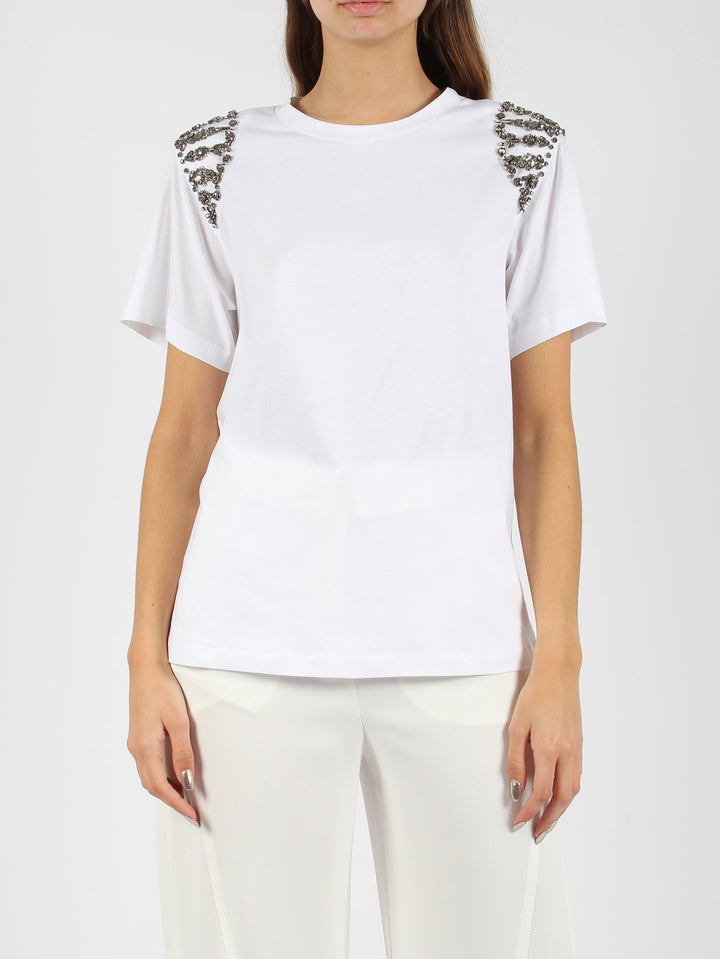 Embroidered cotton t-shirt