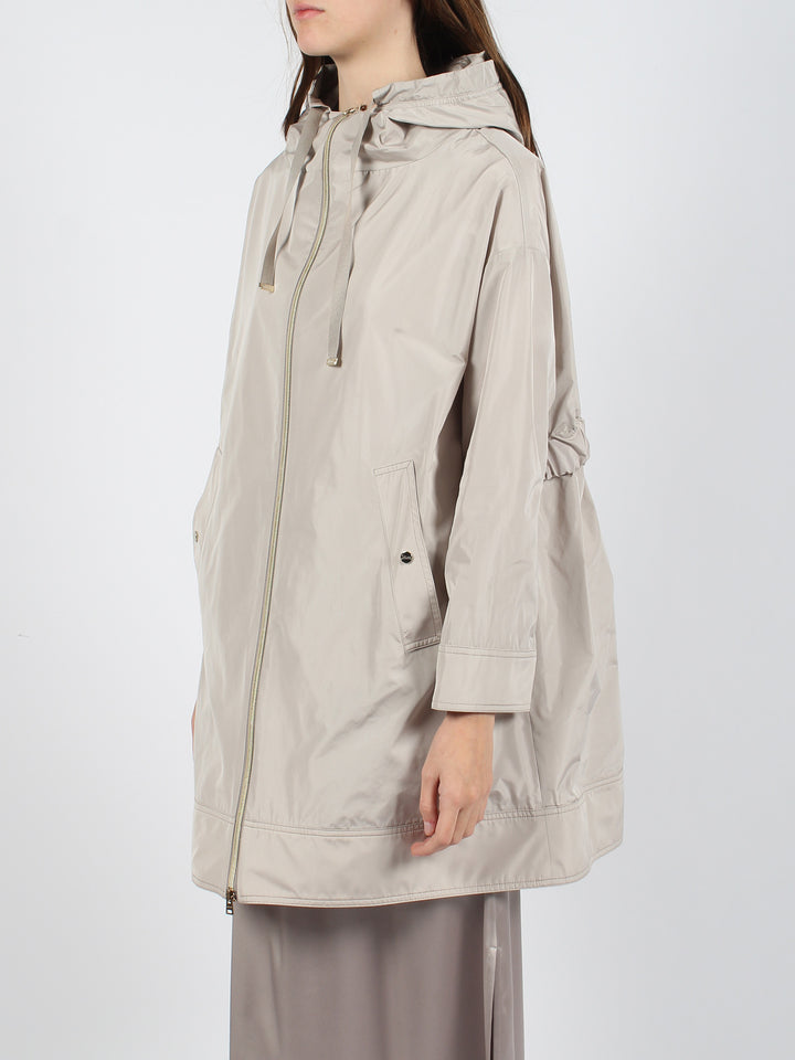 New techno taffeta` parka jacket