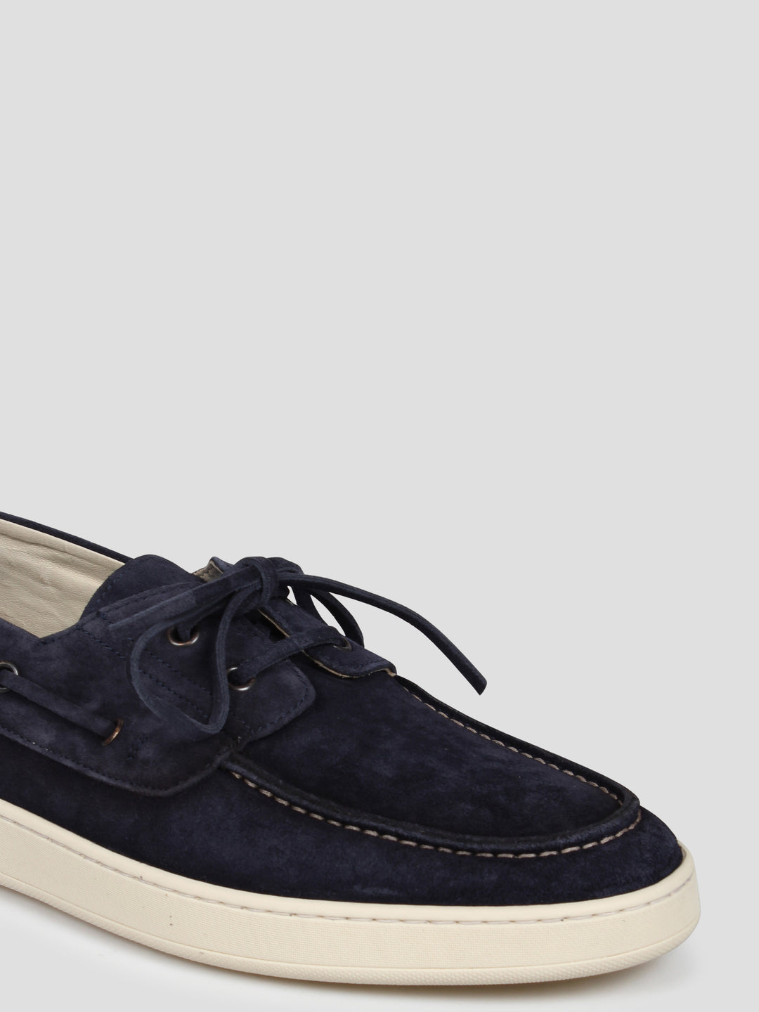 Suede boat loafers