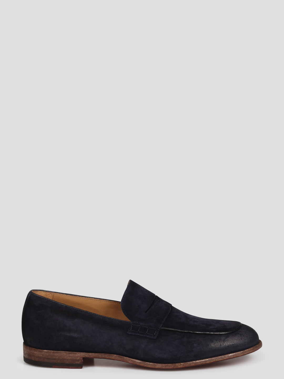 Brushed suede loafers