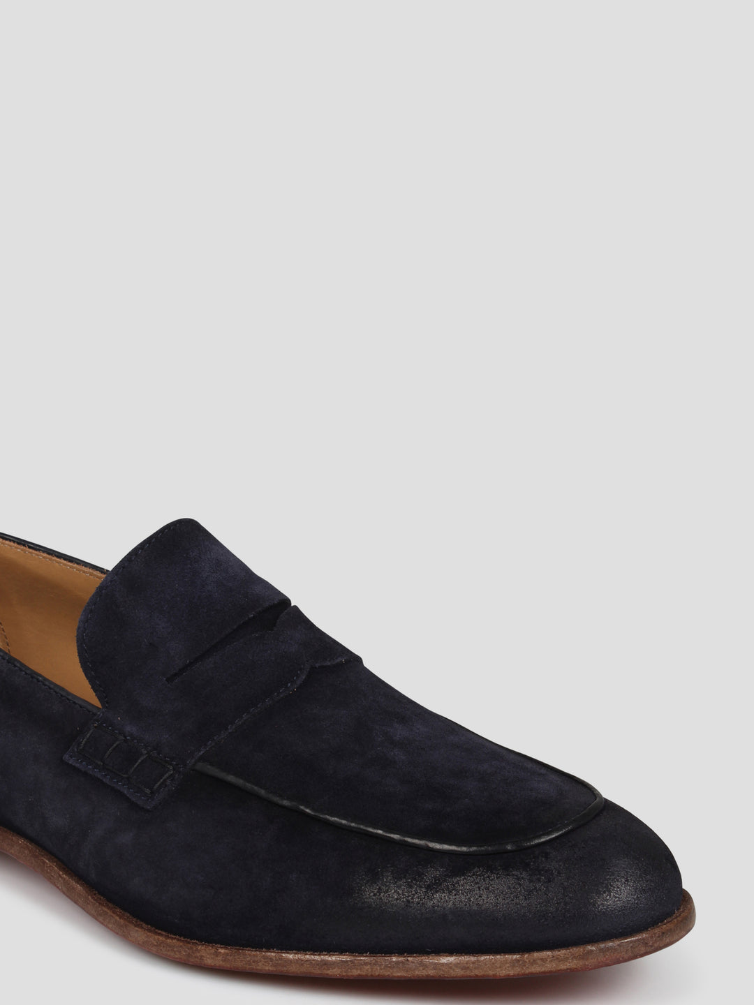 Brushed suede loafers