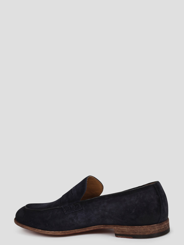 Brushed suede loafers