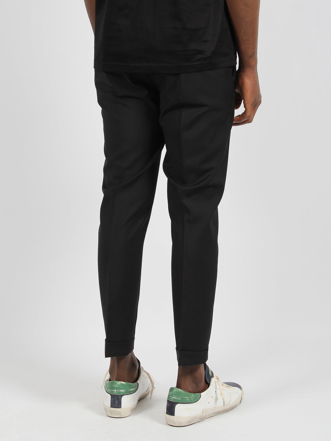 Riviera elastic tropical wool trousers