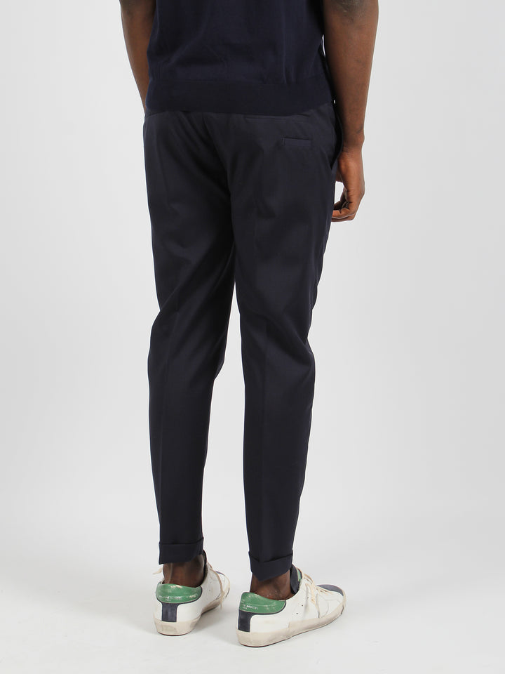 Riviera elastic tropical wool trousers