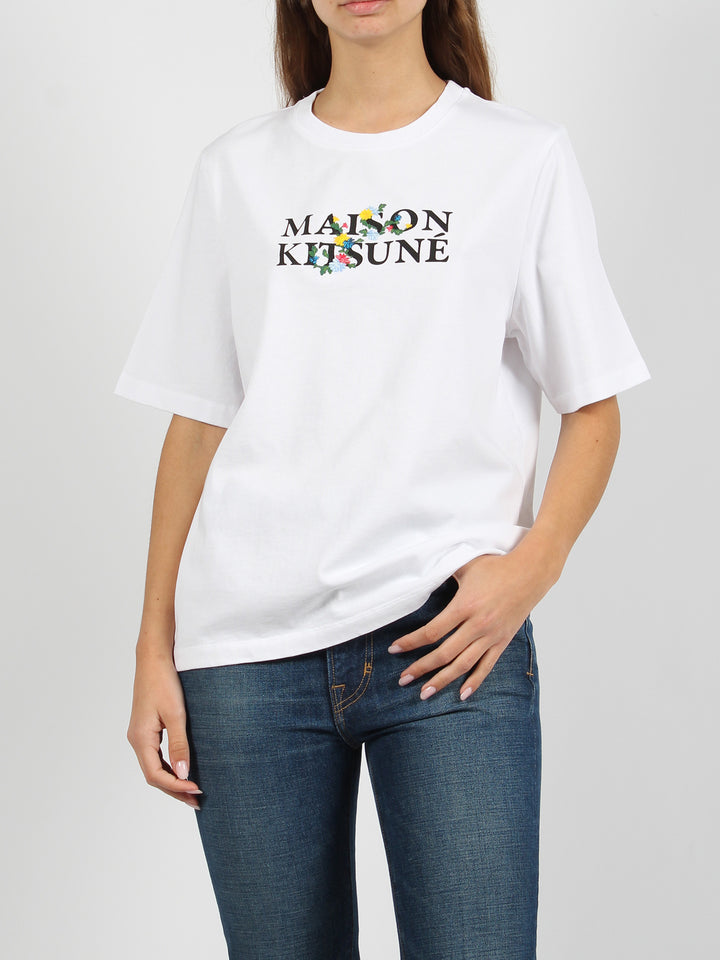 Maison kitsune flowers comfort t-shirt