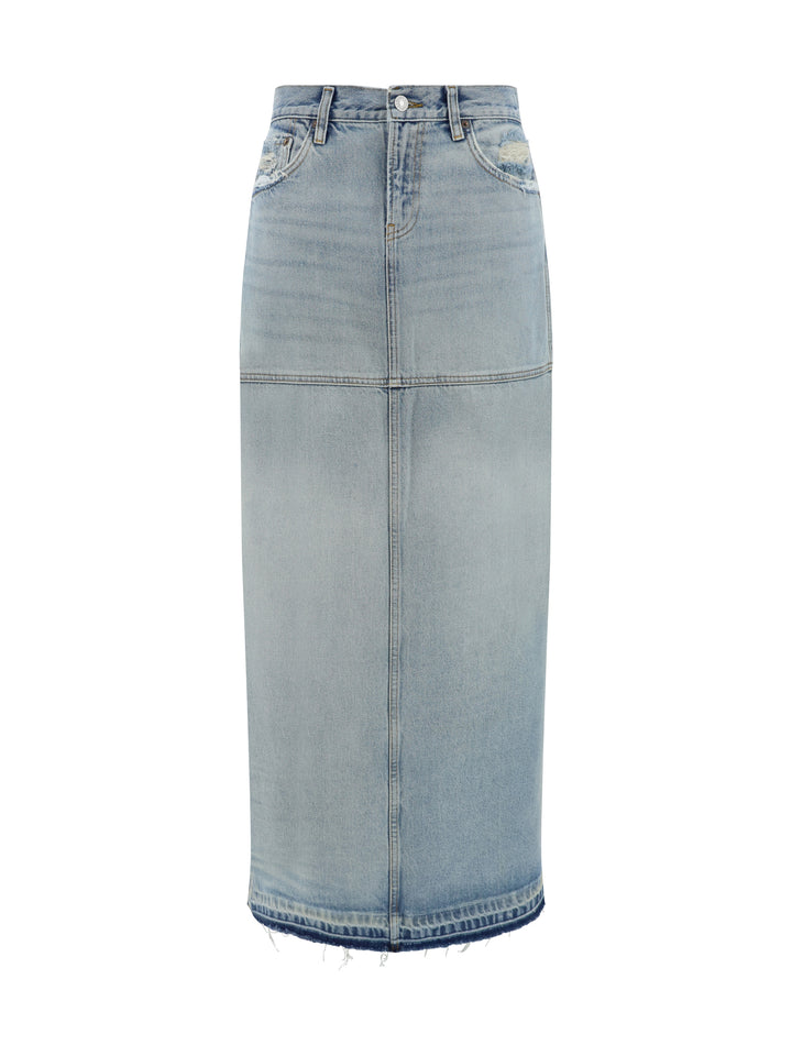 MID RISE SPLIT SKIRT JEANS