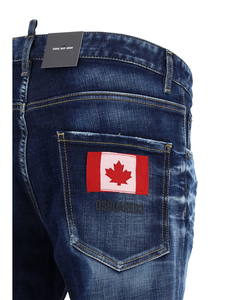 Cotton jeans with iconic back patch