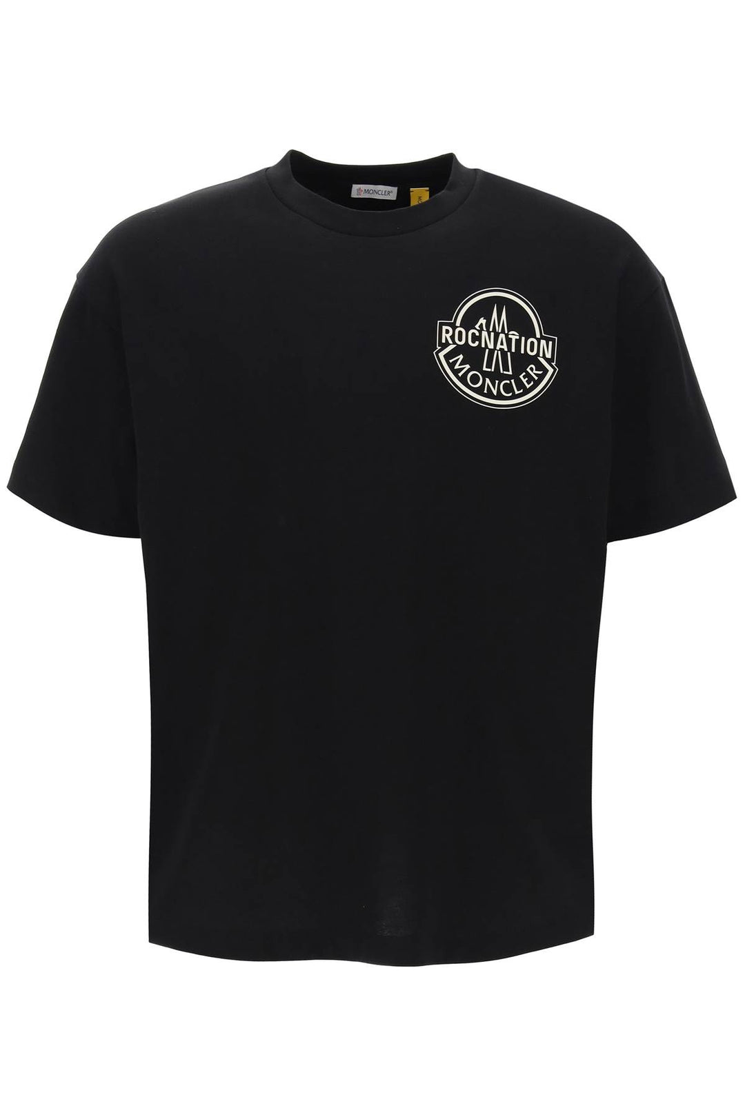 Crew Neck T Shirt With Logo Print - Moncler X Roc Nation By Jay Z - Men