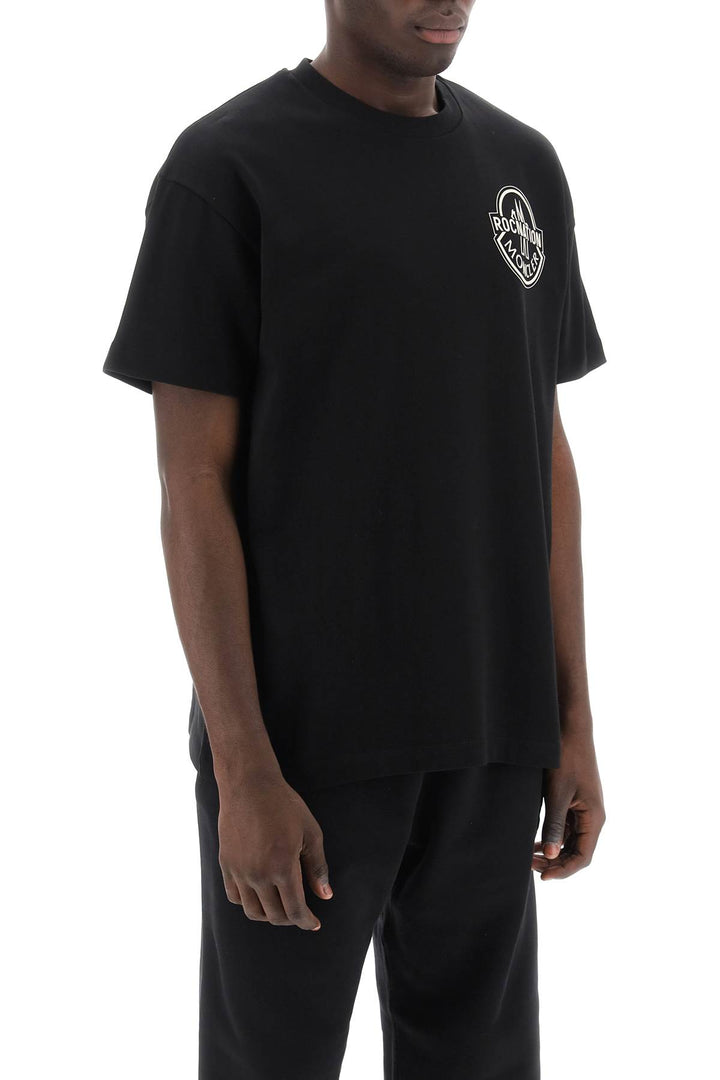 Crew Neck T Shirt With Logo Print - Moncler X Roc Nation By Jay Z - Men