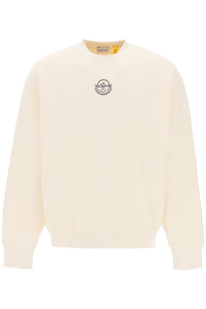 Crew Neck Sweatshirt With Logo Print - Moncler X Roc Nation By Jay Z - Men