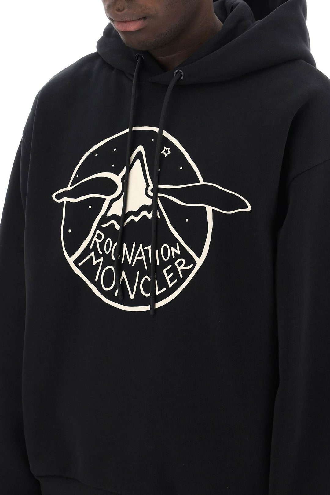 Hoodie With Graphic Print - Moncler X Roc Nation By Jay Z - Men