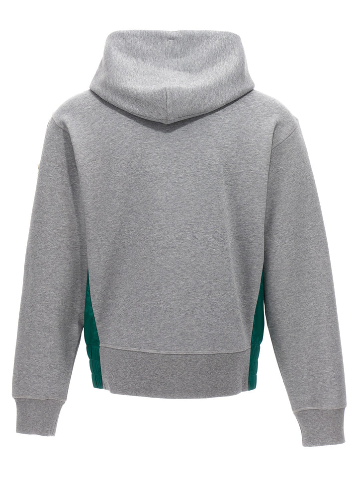 Logo Embroidery Hoodie Sweatshirt Gray