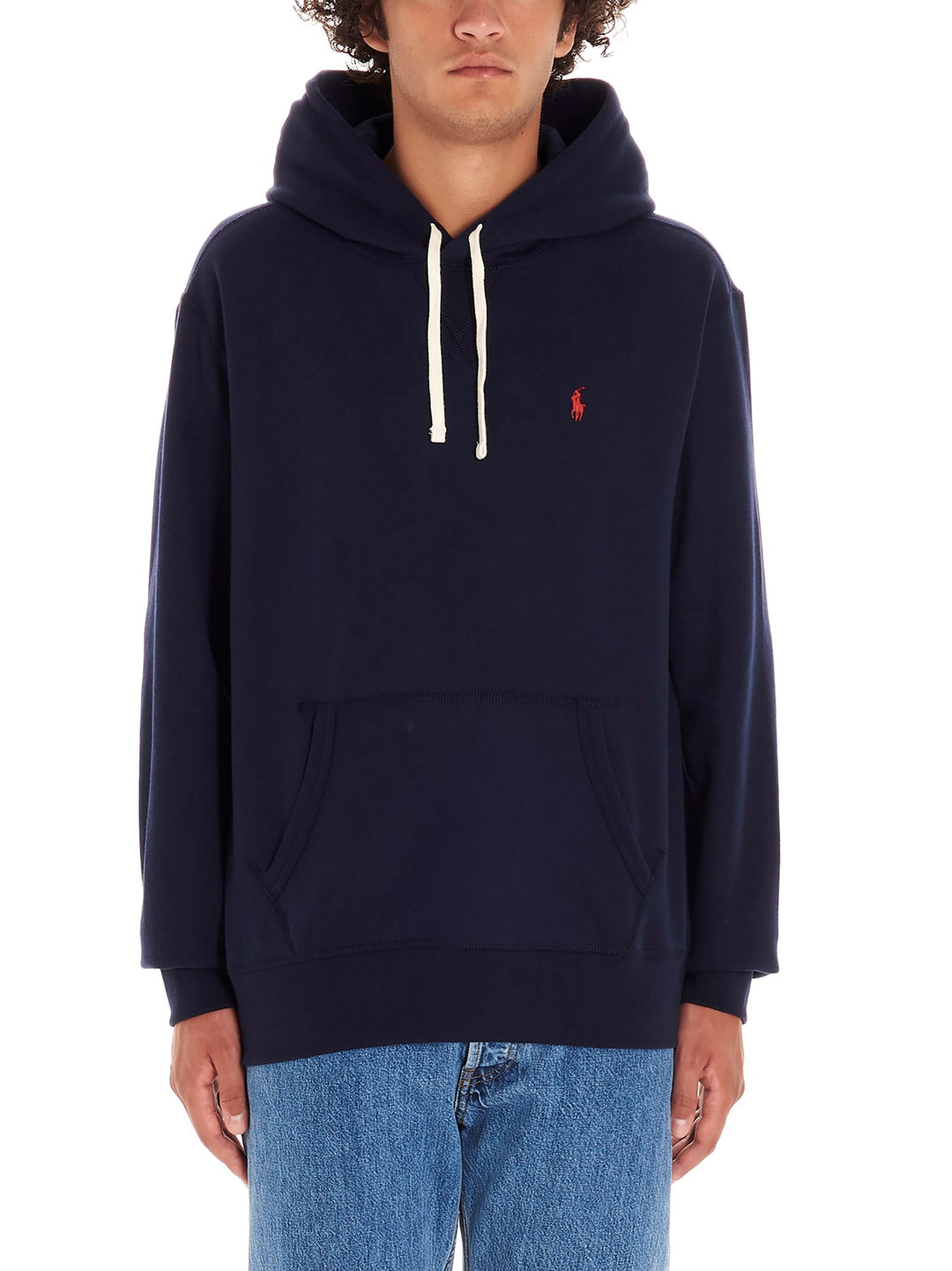 Logo Hoodie Sweatshirt Blue